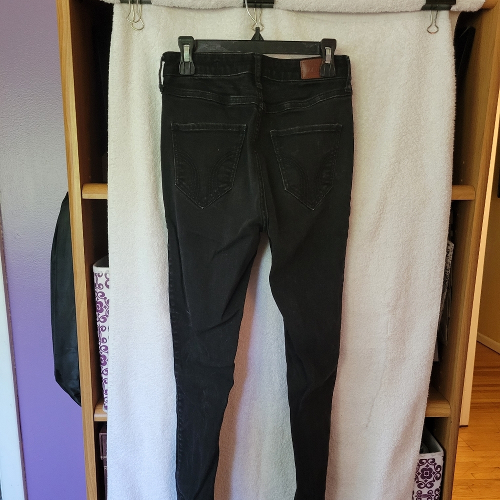 High rise ultra skinny jeans black